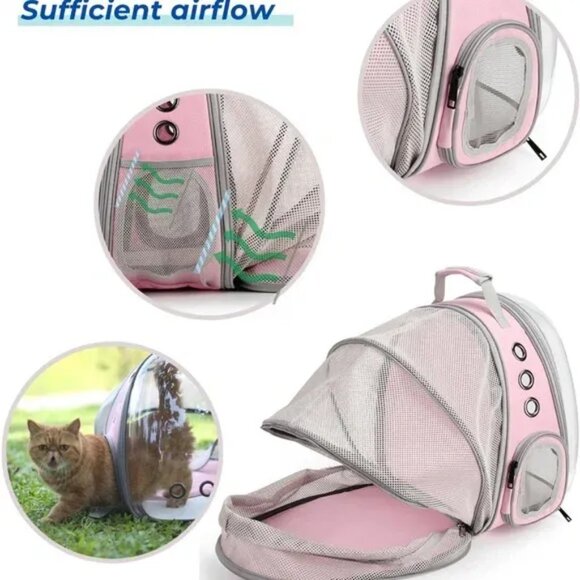 Expandable Bubble Cat & Puppy Carrier Backpack for Small Pets Airline Approved - Picture 4 of 8